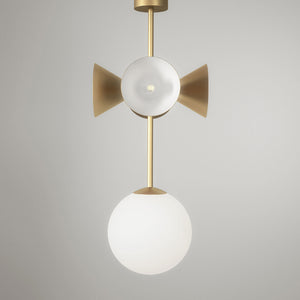 Axis 177 Pendant Light 4 Cones + 1 Glass Globe · €1525 · ATELIER ARETI | CURATED BY EYEDS