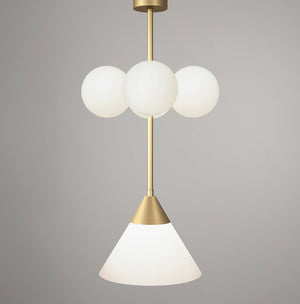 Axis 177 Pendant Light 4 Glass Globes + 1 Glass Cone · €1160 · ATELIER ARETI | CURATED BY EYEDS