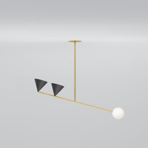 Balancing Variations 368 Pendant Light 1 Globe + 2 Cones · €1085 · ATELIER ARETI | CURATED BY EYEDS