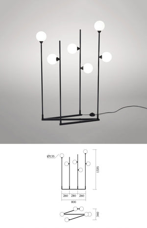 Tube & Sphere 162 Floor Light · €1387 · ATELIER ARETI | CURATED BY EYEDS