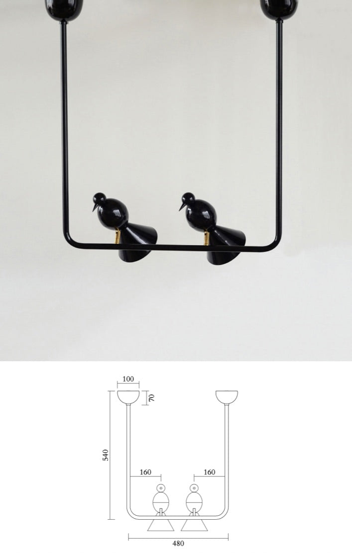 Alouette 004 Ceiling Light 2 Birds ʻUʼ · €960 · ATELIER ARETI | CURATED BY EYEDS