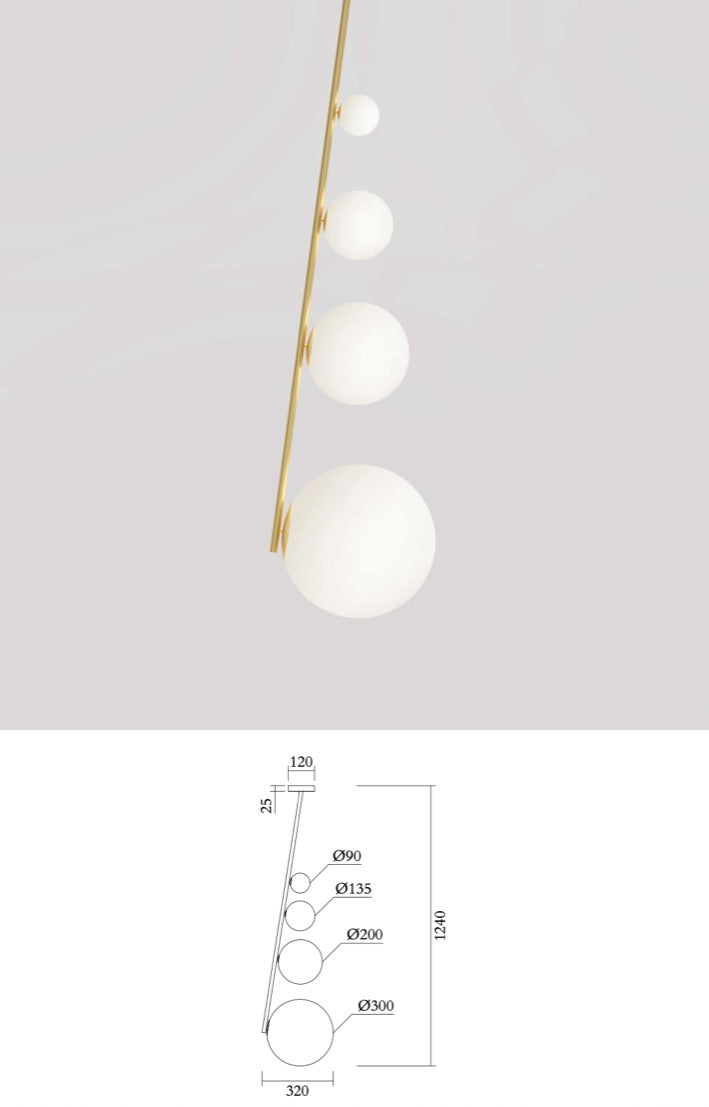 Perspective 432 Pendant Light 4 Globes · €1150 · ATELIER ARETI | CURATED BY EYEDS