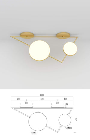 Triangle Variations 356 Ceiling Light Horizontal Two · €3000 · ATELIER ARETI | CURATED BY EYEDS
