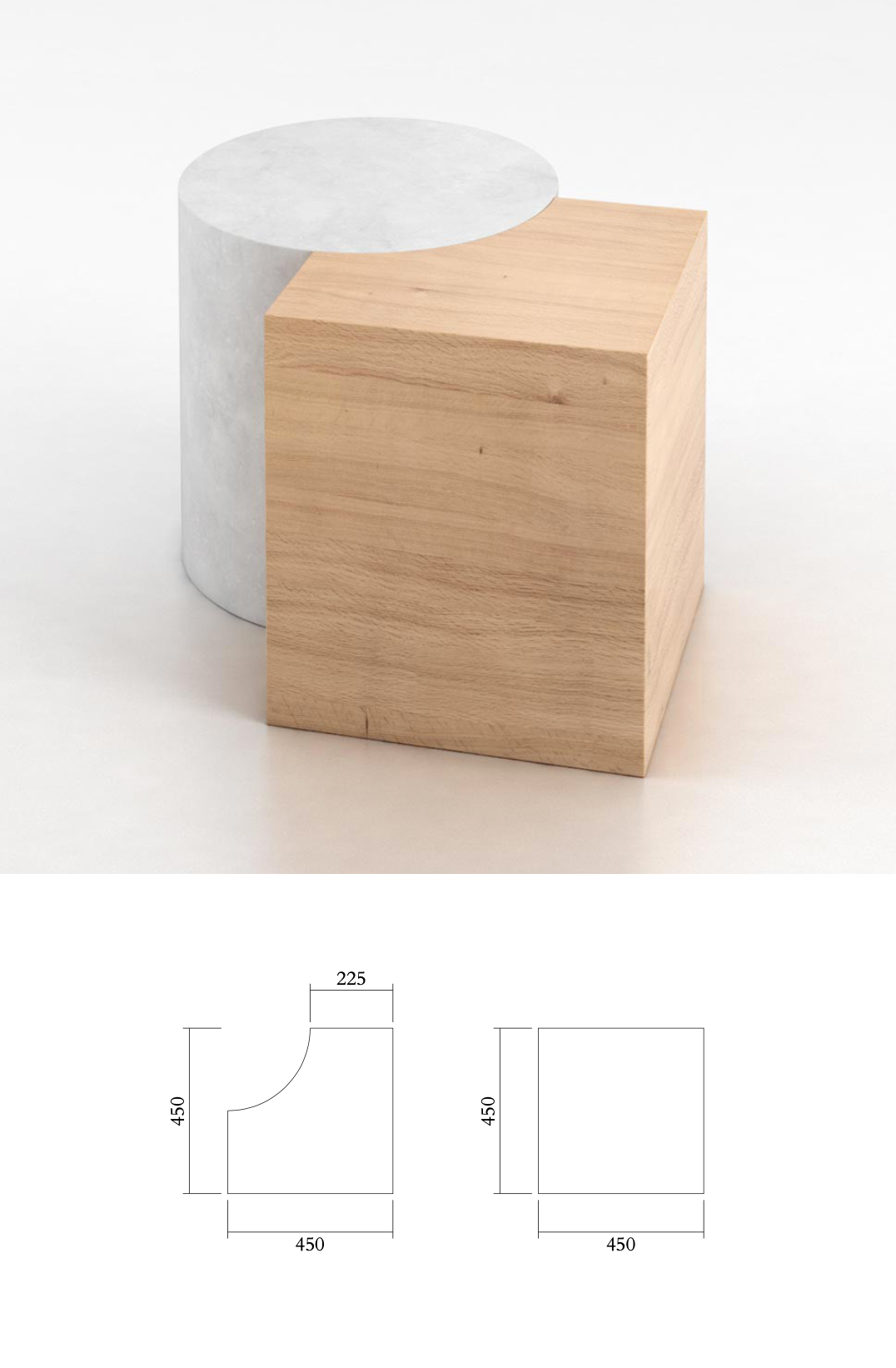 Solid Tables 225 Low Cube Cut Angle · €3000 · ATELIER ARETI | CURATED BY EYEDS