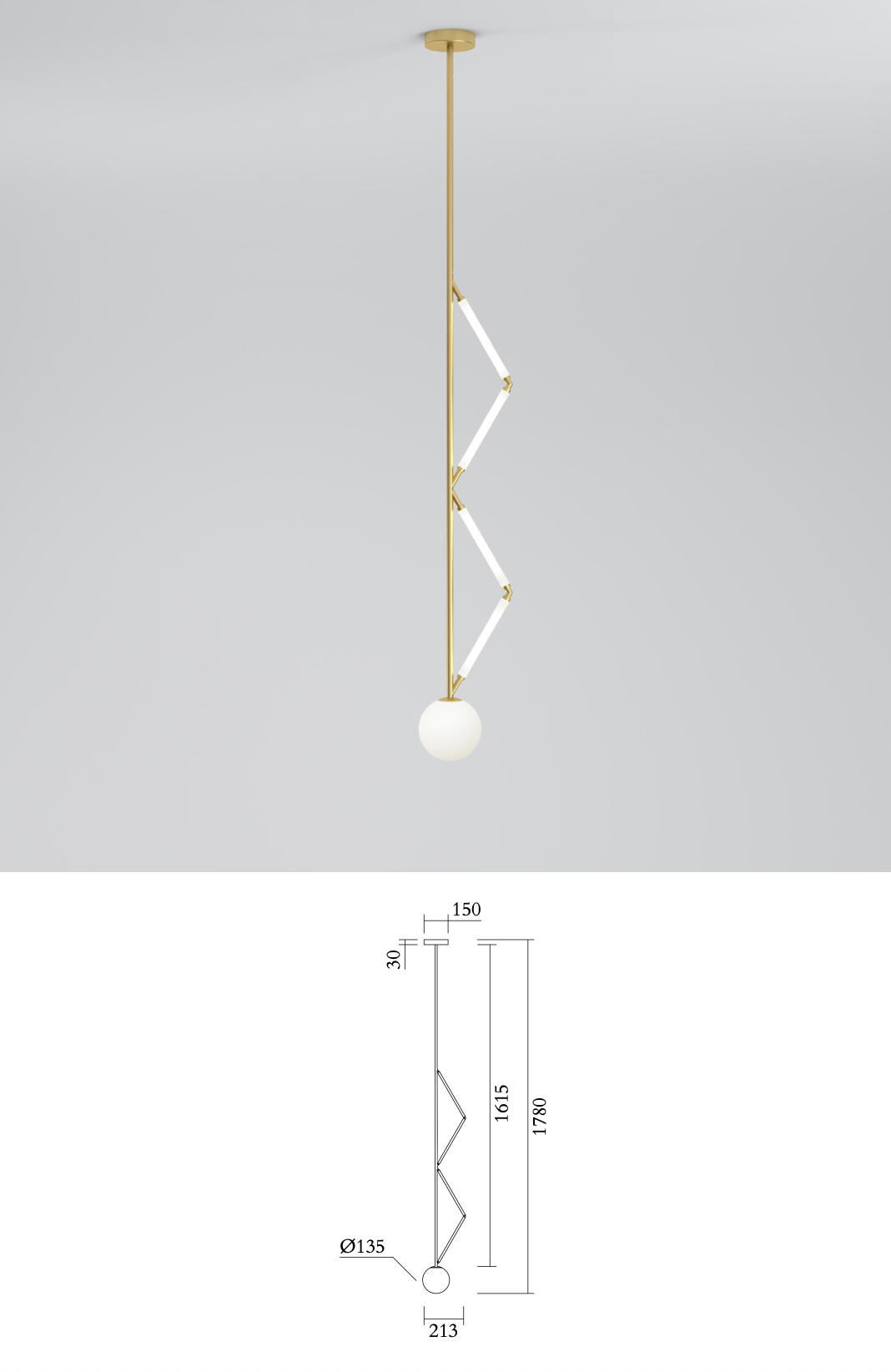 Side Triangle 426 Pendant Light 2 Close Triangles · €2100 · ATELIER ARETI | CURATED BY EYEDS