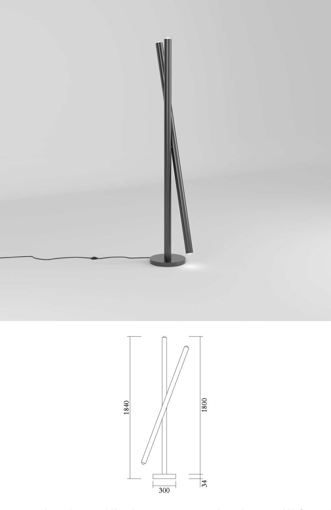 Rotation 437 Floor Light · €3510 · ATELIER ARETI | CURATED BY EYEDS