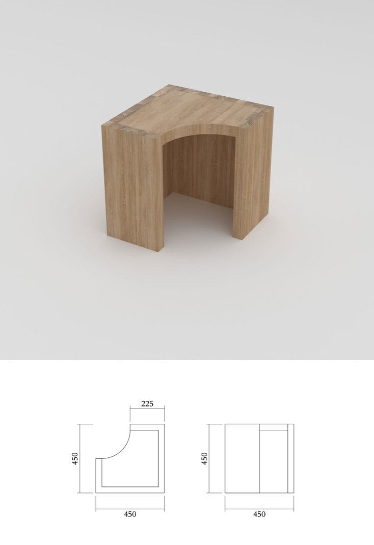 Solid Tables Open 226 Low Cube Cut Angle · €1750 · ATELIER ARETI | CURATED BY EYEDS