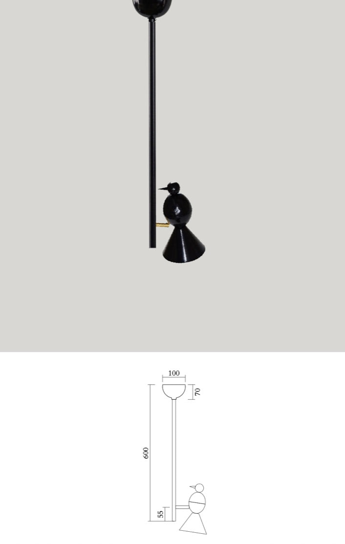 Alouette 004 Ceiling Light 1 Bird ʻIʼ · €656 · ATELIER ARETI | CURATED BY EYEDS