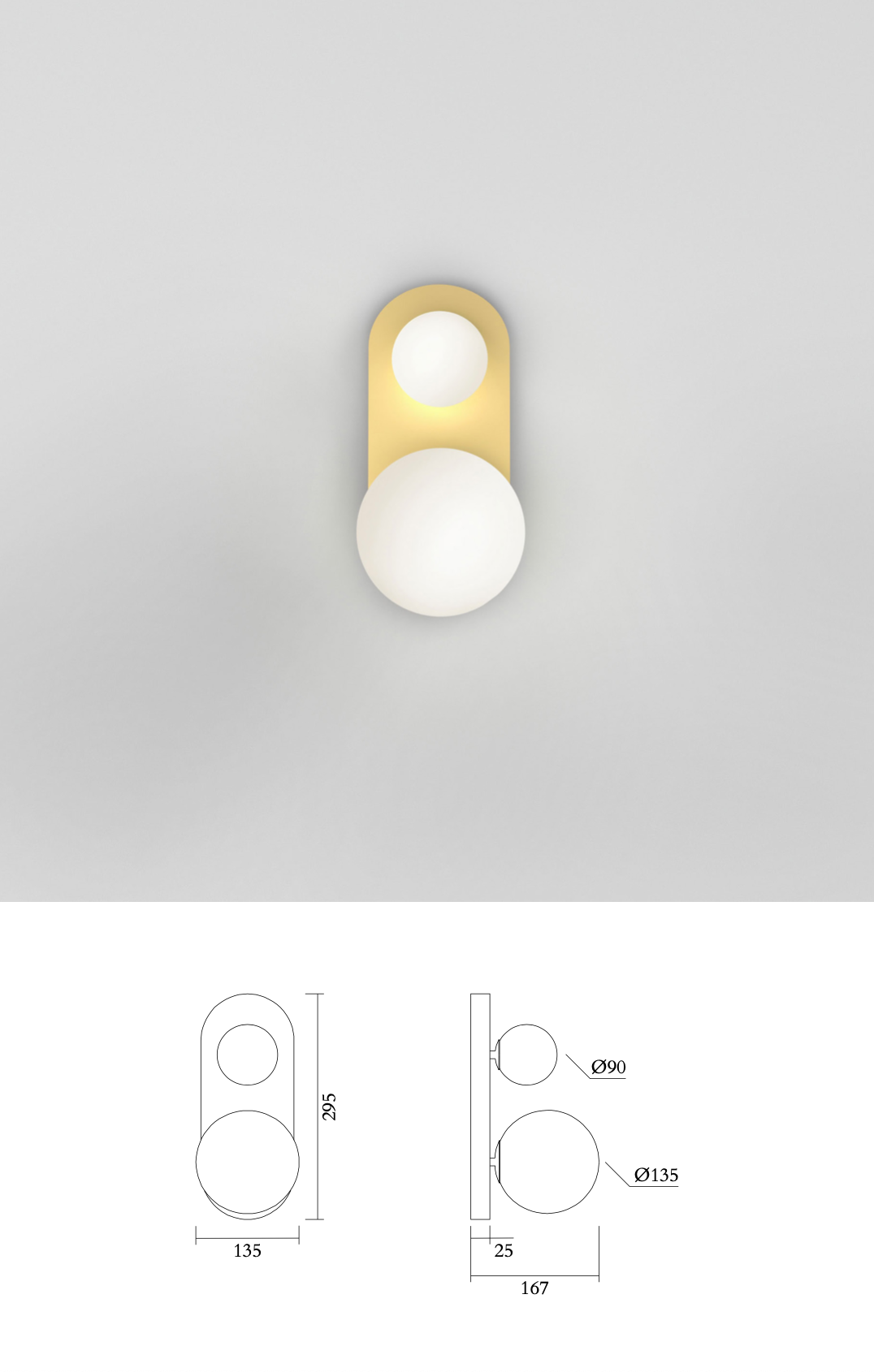 Perspective Variation 497 Wall Light Rounded Rectangle · €660 · ATELIER ARETI | CURATED BY EYEDS