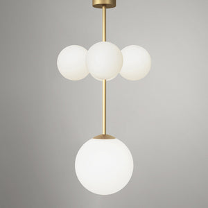 Open image in slideshow, Axis 177 Pendant Light 4 + 1 Glass Globes · €1160 · ATELIER ARETI | CURATED BY EYEDS
