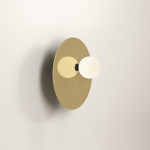 Open image in slideshow, Disc &amp; Sphere 140 Wall Light Asymmetric · €505 · ATELIER ARETI | CURATED BY EYEDS
