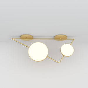 Open image in slideshow, Triangle Variations 356 Ceiling Light Horizontal Two · €3000 · ATELIER ARETI | CURATED BY EYEDS
