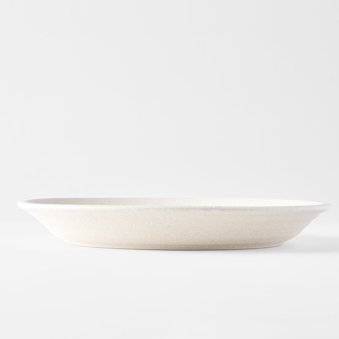 Recycled White Sand Plate with Rim 27.5cm · €27 · CURATED BY EYEDS