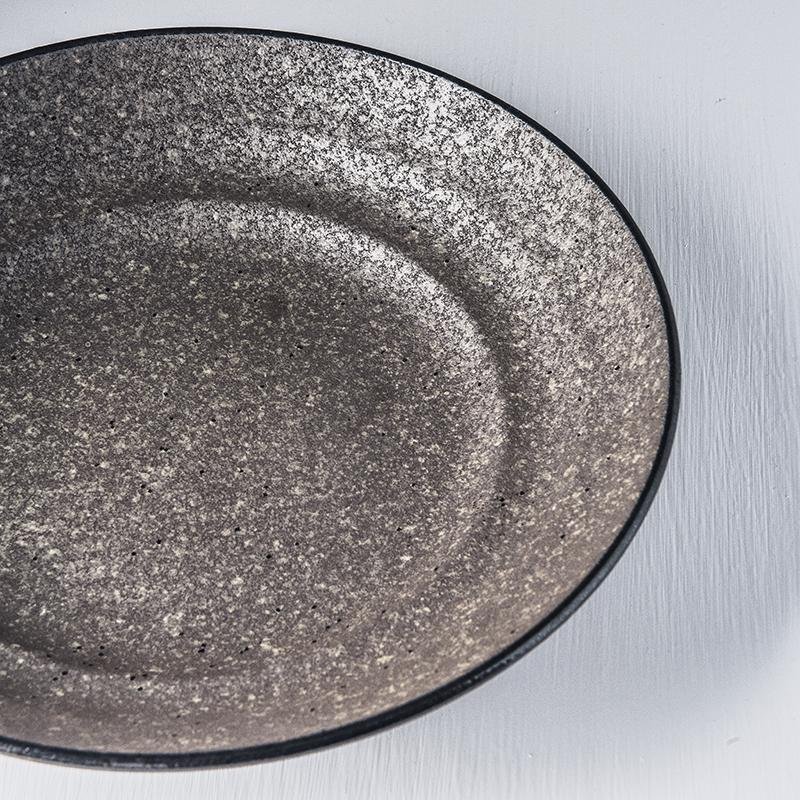 Flat Base Serving Bowl Earth Black 29cm · €40 · CURATED BY EYEDS