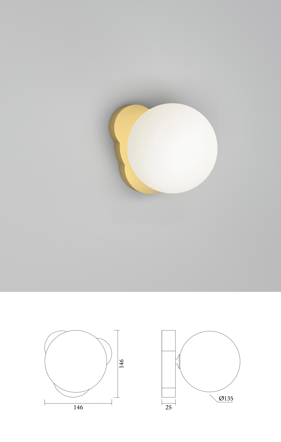 Block 499 Wall Light Egg Shape · €410 · ATELIER ARETI | CURATED BY EYEDS