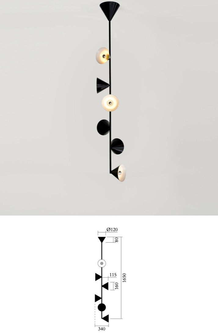 Vertical One 072 Pendant 6 Cones · €1693 · ATELIER ARETI | CURATED BY EYEDS