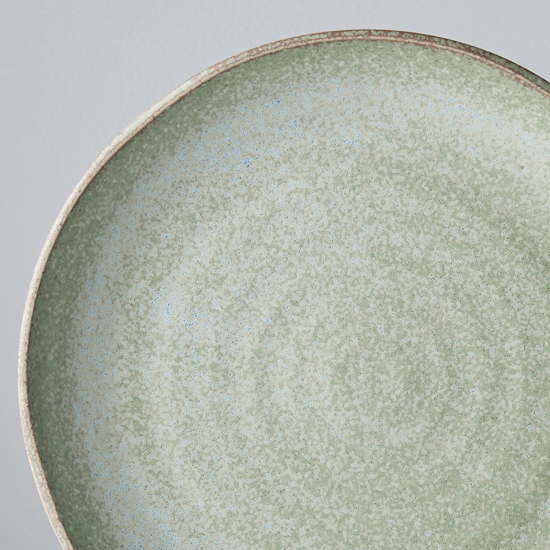 Uneven Plate Green Fade 24.5cm · €21 · CURATED BY EYEDS