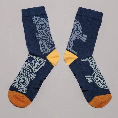 Navy Blue Socks · Linocut Edition Artwork by Asger Jorn · €17 · ASGER JORN | CURATED BY DOMICILECULTURE