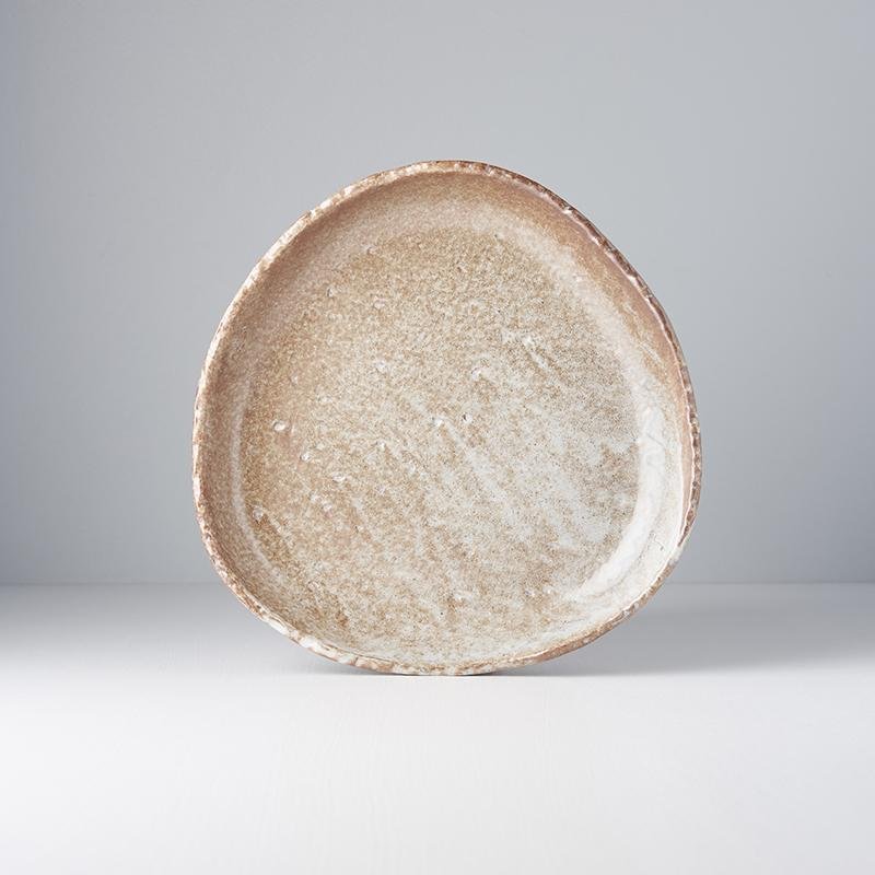 Plate ʻOnigiriʼ with High Rim Dry Dunes 25cm · €39 · CURATED BY EYEDS
