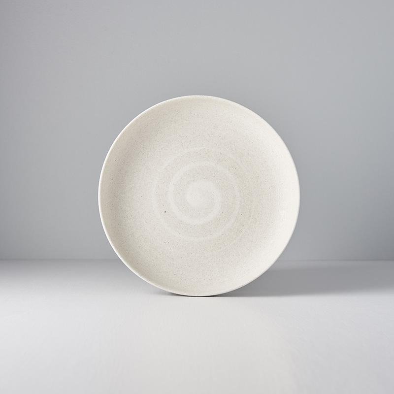 Recycled White Sand Plate With High Rim 22cm · €41 · CURATED BY EYEDS