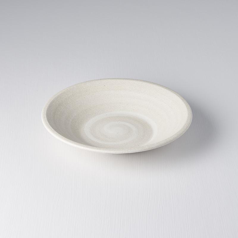 Recycled White Sand Shallow Bowl 23cm · €19 · CURATED BY EYEDS