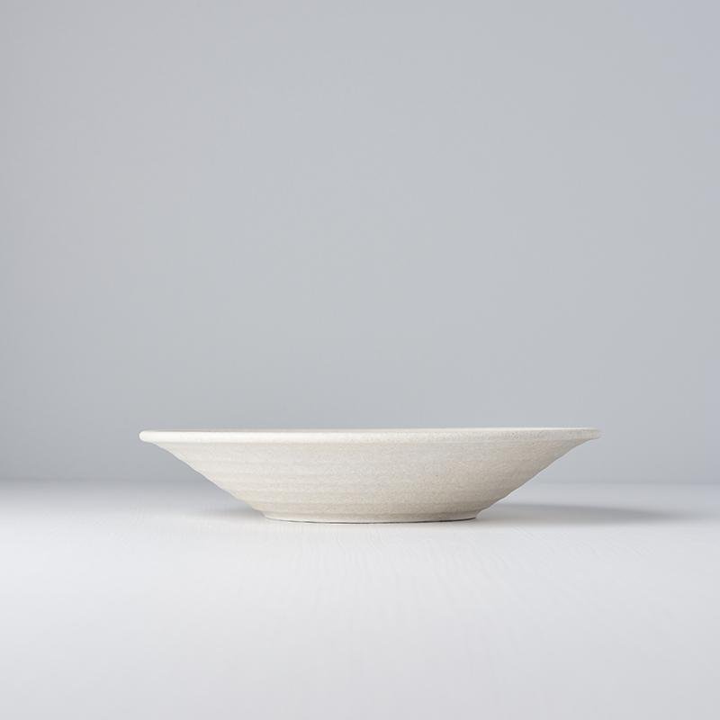 Recycled White Sand Shallow Bowl 23cm · €19 · CURATED BY EYEDS