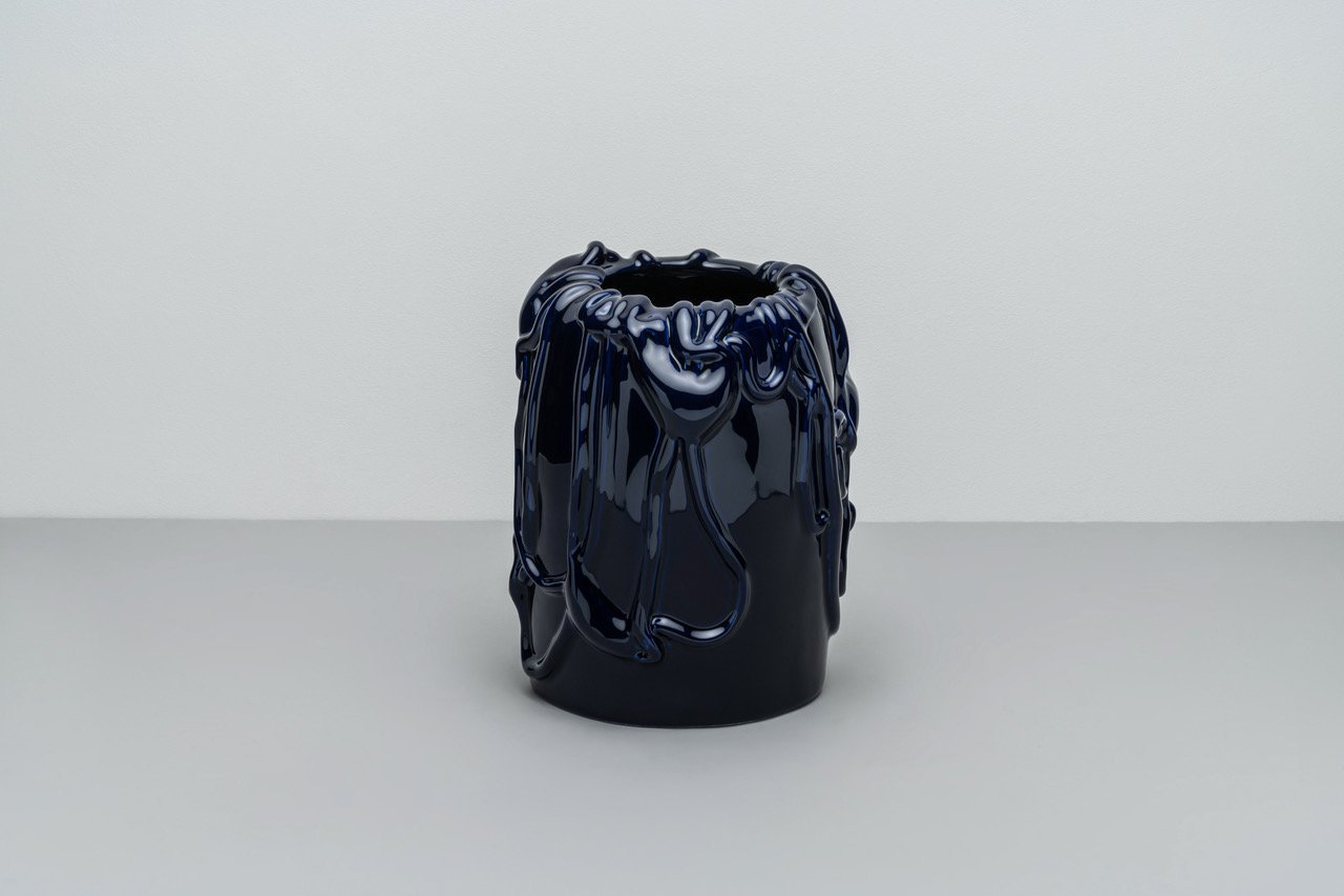 Deep Cobalt Vase The Absurd Made Flesh by Michael Kvium · €220 · RAAWII | CURATED BY EYEDS