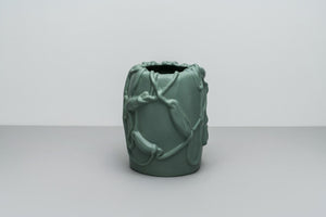 Open image in slideshow, Seagrass Vase The Absurd Made Flesh by Michael Kvium · €220 · RAAWII | CURATED BY EYEDS
