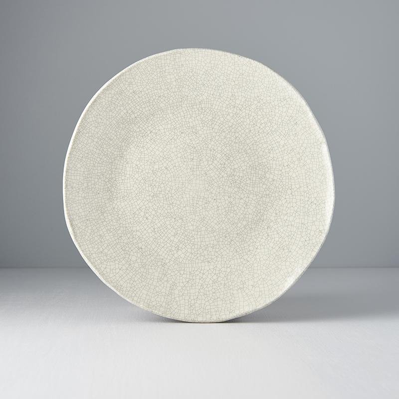 Uneven Off-Centre Plate Grey Crazed 27cm · €27 · CURATED BY EYEDS