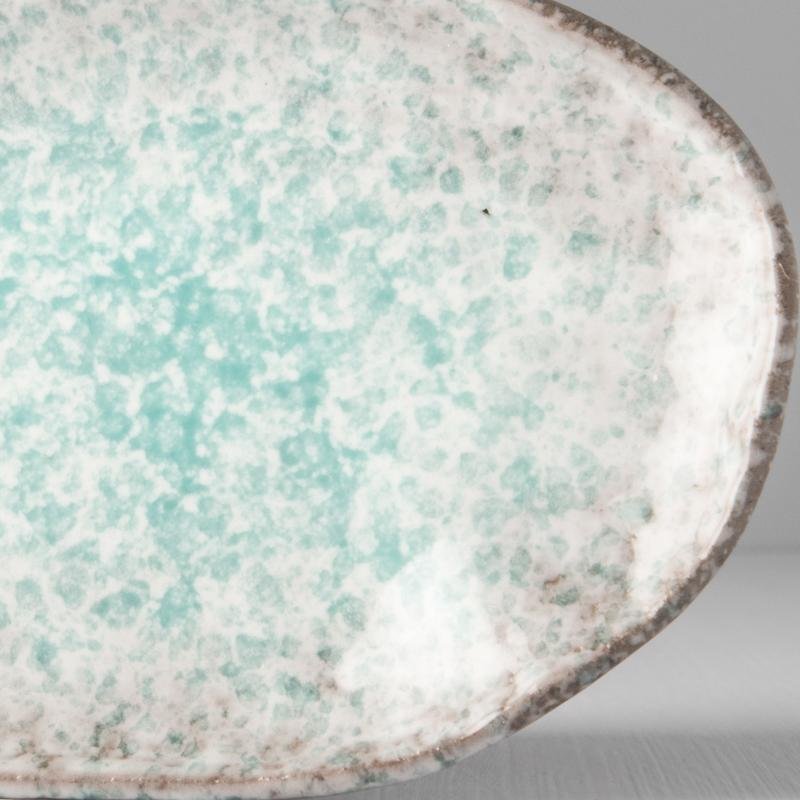 Uneven Oval Plate Aqua Splash 17cm · €11 · CURATED BY EYEDS