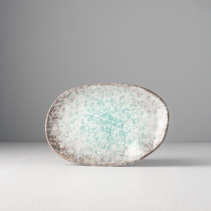 Uneven Oval Plate Aqua Splash 17cm · €11 · CURATED BY EYEDS